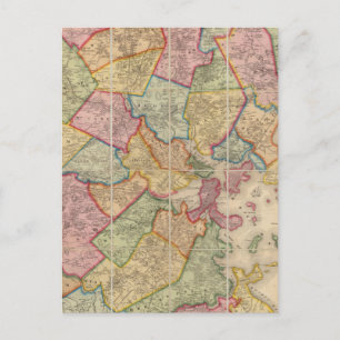 Boston und Umgebung Postkarte