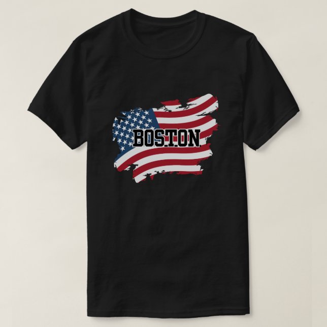 Boston USA T-Shirt (Design vorne)