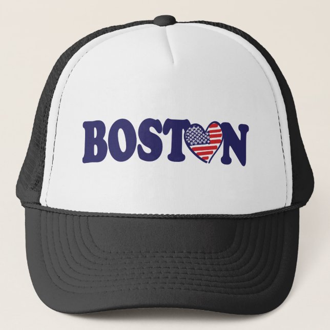Boston USA Truckerkappe (Vorderseite)
