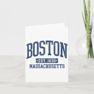 Boston Vintag Sports Design Boston Machusetts Ma Karte