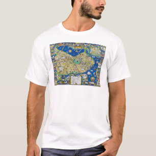 Boston Vintage alte Stadtplan USA Amerika Geograph T-Shirt
