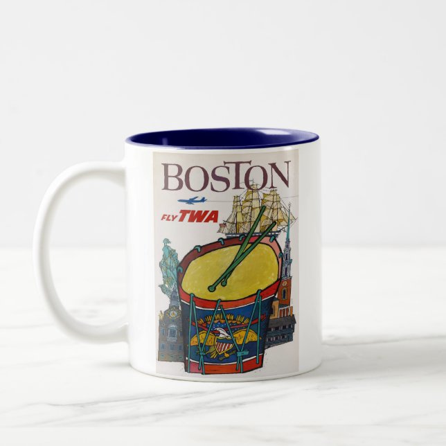 BOSTON ZWEIFARBIGE TASSE (Links)