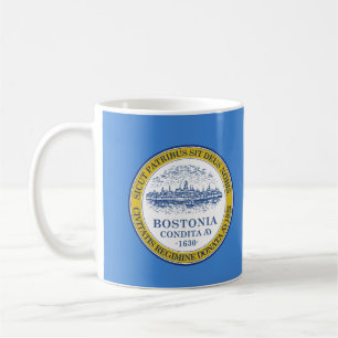 Bostoner Flagge, Massachusetts Kaffee Tasse