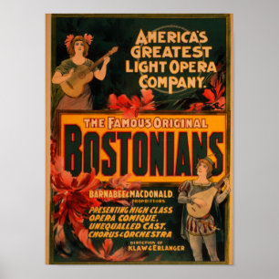 Bostonians Amerikas bestste helle Oper Poster