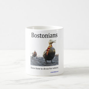 Bostonians können für Winter-Tasse ankleiden Kaffeetasse