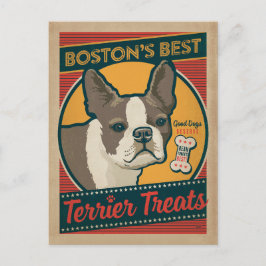 Bostons beste Terrier-Leckereien Postkarte