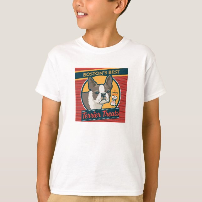 Bostons beste Terrier-Leckereien T-Shirt (Vorderseite)