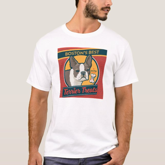 Bostons beste Terrier-Leckereien T-Shirt (Vorderseite)