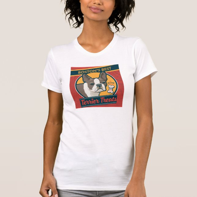 Bostons beste Terrier-Leckereien T-Shirt (Vorderseite)