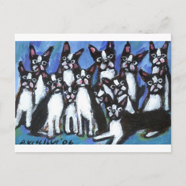 Bostons Postkarte (Vorderseite)