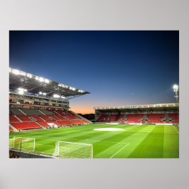 Bosuil Stadion - Royal Antwerp FC - Zonsondergang Poster