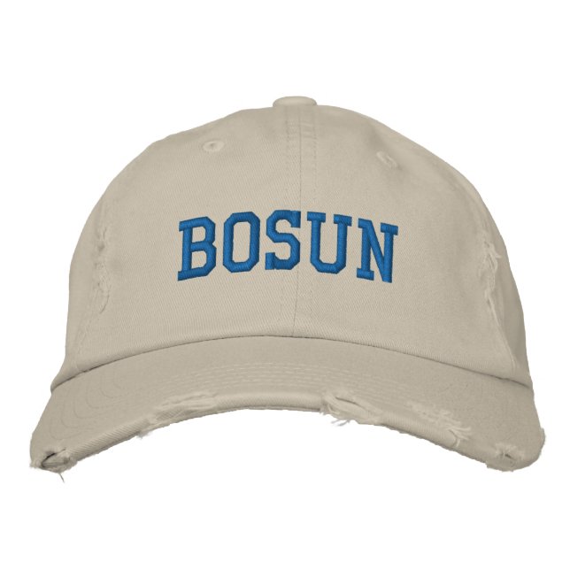 Bosun Cap Bestickte Baseballkappe (Vorderseite)