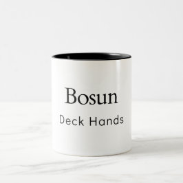 Bosun Deck Hands Zweifarbige Tasse