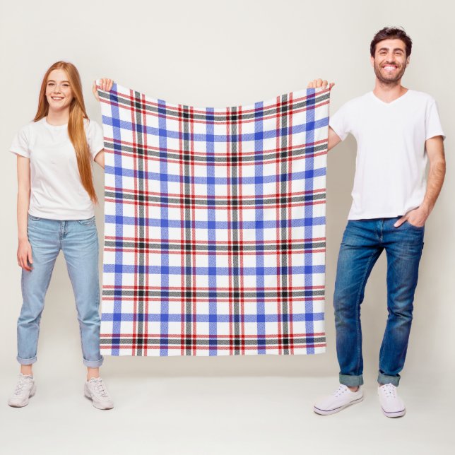 Boswell Modern Kariert Fleecedecke (Beispiel)