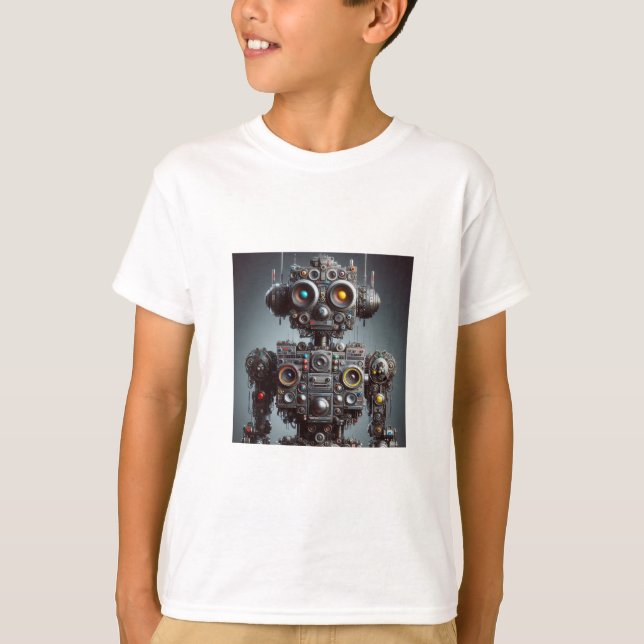 Bot-Inspiriert Jungs T-Shirt (Vorderseite)