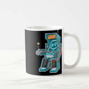 Bot- Videospielschrank mit Joystick in Verkleidung Kaffeetasse