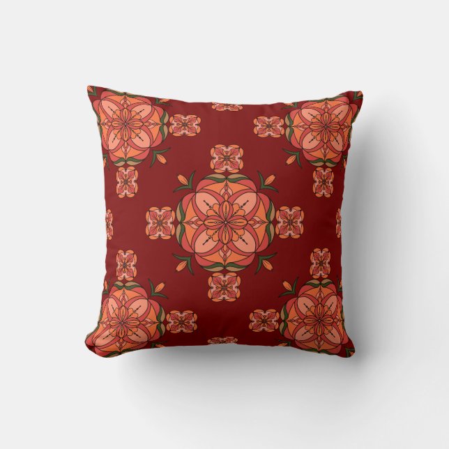 Botanic Bloom Throw Pillow Kissen (Vorderseite)