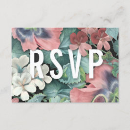 Botanic Embrace Wedding RSVP Cards Einladung