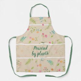  Botanic Flower Garden & Kitchen Apron with Quote Schürze