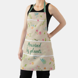  Botanic Flower Garden & Kitchen Apron with Quote Schürze