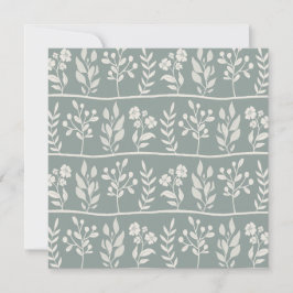 Botanic Rhapsody XL 4 Elfenbeinbeige Silhouette Feiertagskarte