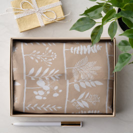 Botanic Rhythm Botanische Silhouetten Sanfte Ringe Seidenpapier