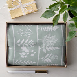 Botanic Rhythm Botanische Silhouetten Soft Sage Seidenpapier