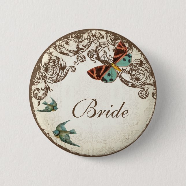 Botanica Hochzeitsensemble Button (Vorderseite)