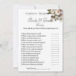 Botanica lbrie trivia Brautparty game Card Ankündigung