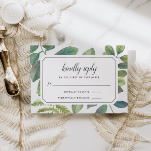Botanica RSVP Card Karte