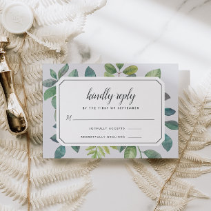 Botanica RSVP Card Karte