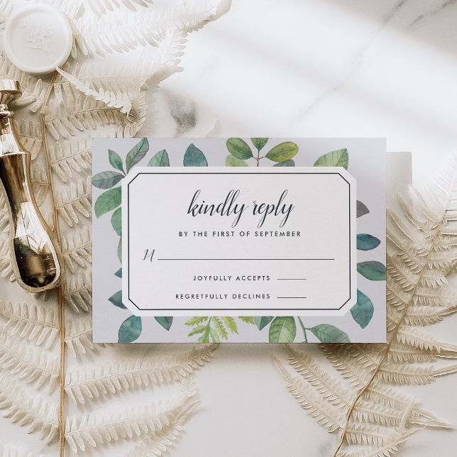 Botanica RSVP Card Karte (Von Creator hochgeladen)