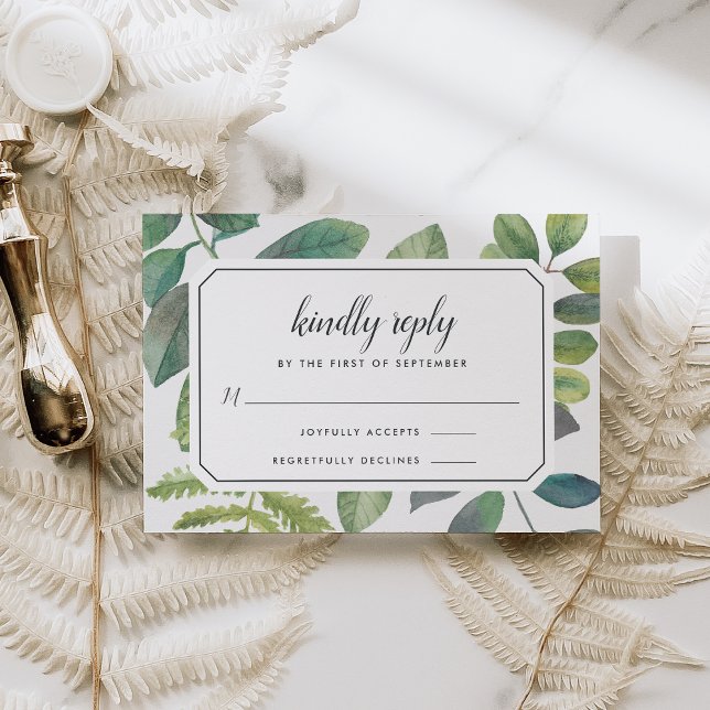 Botanica RSVP Card Karte (Von Creator hochgeladen)
