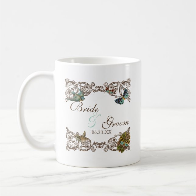 Botanica Wedding Ensemble, Personalisierte Kaffee- Tasse (Links)