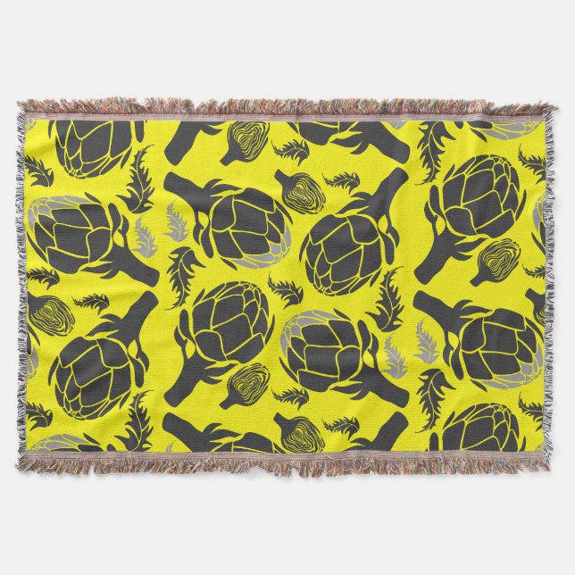 Botanical Artichoke Art Home Decor Decke (Vorderseite)