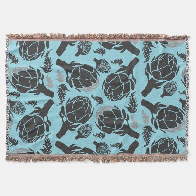 Botanical Artichoke Art Home Decor Decke (Vorderseite)