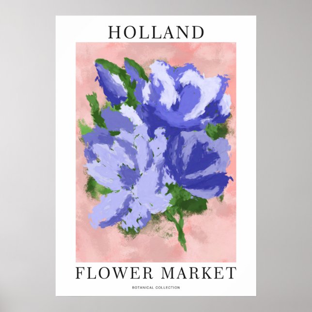Botanical Bliss: A Flower Market Collection Poster (Vorne)