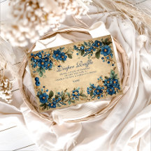 Botanical Blueberry Floral Diapper Raffle 