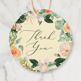 Botanical Boho Greenerenery Watercolor Vielen Dank Geschenkanhänger