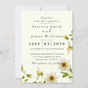 Botanical Boho Spring Wild Blume Wedding Invitati Einladung