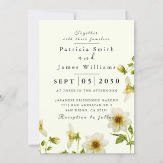Botanical Boho Spring Wild Blume Wedding Invitati Einladung