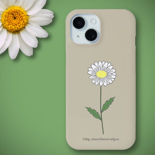 Botanical Daisy Blume Brown Case-Mate iPhone Hülle