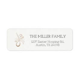 Botanical Easter Personalized Return Address Label