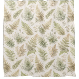 Botanical Fern Pattern Duschvorhang