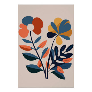Botanical Flower Poster Floral Wall Nr. 7
