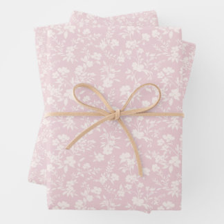 Botanical Garden Neutral - Blush Pink Geschenkpapier Set