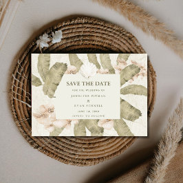 Botanical Garden Photo Wedding Save The Date