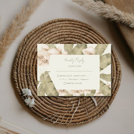 Botanical Garden Wedding RSVP Karte