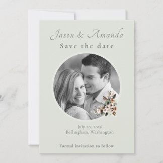Botanical Garden Wedding Save the Date Einladung