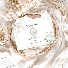 Botanical Gingham Silly Goose Diapper Raffle Begleitkarte